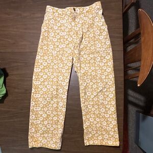 Big Bud Press yellow mustard lazy daisy work pants - medium